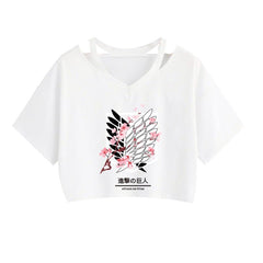 Women's Anime Graphic Cropped Top