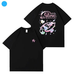 RV Cosmic Printed Short-sleeved T-shirt