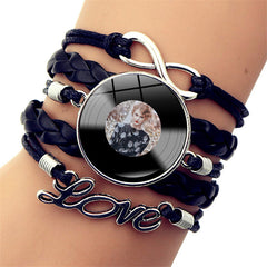 Taylor Vinyl Record Leather Bracelet