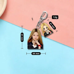 SEOHEE JIA SAKI Acrylic Pendant Keychain