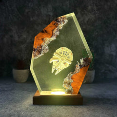Millennium Falcon Space Resin Night Light