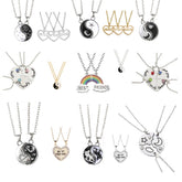 BEST FRIENDS Heart-shaped Pendant Necklace