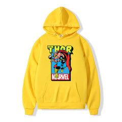 Unisex Casual Thor Graphic Printed Loose Hoodie
