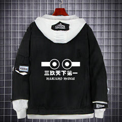 Casual Nakano Anime Denim Hooded Jacket