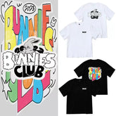 NJZ BUNNIES CLUB Cotton Short-sleeved T-shirt