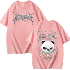 Unisex Kpop Evil Jiniret Print Short Sleeve T-shirt