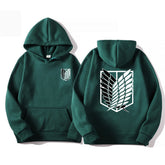 Casual Mikasa Anime Logo Pullover Hoodie