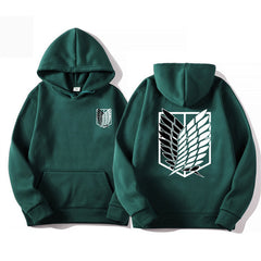 Casual Mikasa Anime Logo Pullover Hoodie