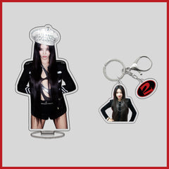 Super Lady Acrylic Ornament Keyring Set