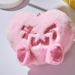 TWS Heart Plush Keychain Pendant