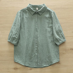 Candy Color Women's Half Sleeve Shirt