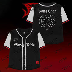 KPOP V-neck Digital Print Sports Jersey Top