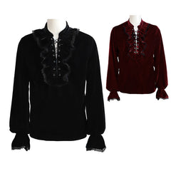 Medieval Gothic Retro Men's Cosplay Long-sleeved Shirt