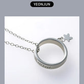 TXT Ring Pendant Necklace