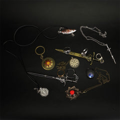 Game Onion Knight Stud Earrings Necklace Keychain