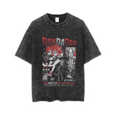 Retro Anime Printed Casual Cotton T-Shirt