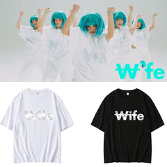 Idle Wife Print Short-sleeved T-shirt