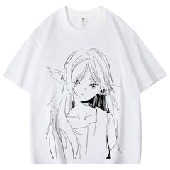Unisex Anime Cotton Short Sleeve T-Shirt
