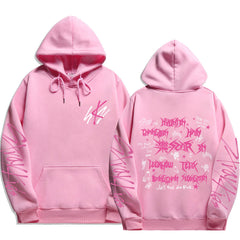 Unisex KPOP LOGO Print Loose Hoodie