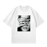 Kpop Poster Printed Short Sleeve T-shirt