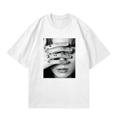 Kpop Poster Printed Short Sleeve T-shirt