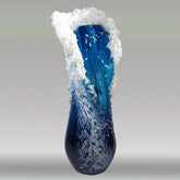 Ocean Blue Wave Vase