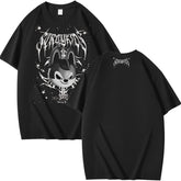 Evil Wolf Chan Print Summer Short Sleeve T-shirt