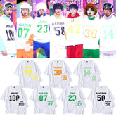 Unisex Kpop Letter Short-sleeved T-shirt
