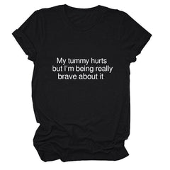 My Tummy Hurts Crew Neck T-Shirt