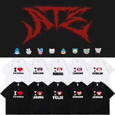Kpop Letter Printed Short Sleeve T-Shirt
