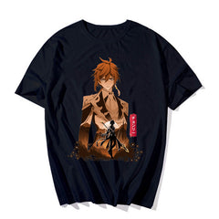 Unisex Casual Game Printed Loose T-shirt