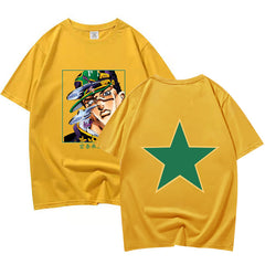 Unisex Jojo Round Neck Solid Color Short-sleeved T-shirt