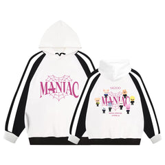 KPOP Album MANIAC Logo Color Block Hoodie