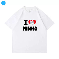 Kpop Letter Printed Short Sleeve T-Shirt