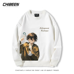 Unisex Anime Round Neck Cotton Sweatshirt