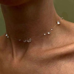 Water Droplet Earrings Necklace
