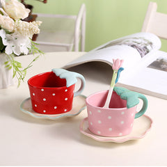 Strawberry and leaf Mug
