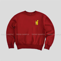 JENNIE RUBY Round Neck Cotton Sweatshirt