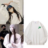 Haerin Sports Pullover Cotton Sweatshirt
