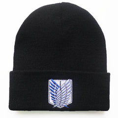 Anime Logo Embroidered Knitted Hat