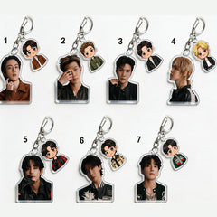 BANGTAN Cartoon Acrylic Keychain