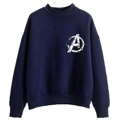 Lovely Girls Candy Color Avengers Logo Sweatshirt