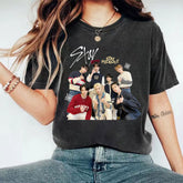 Retro Kpop Washed Short Sleeve T-shirt