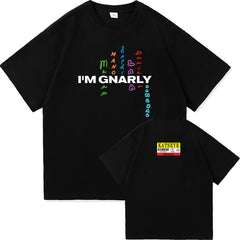 Unisex Kpop Gnarly Letter Printed T-Shirt