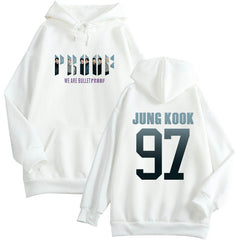 Unisex Kpop Graphic Printed Casual Loose Hoodie