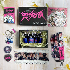 KPOP Album -STAR Stickers Keychain Gift Box