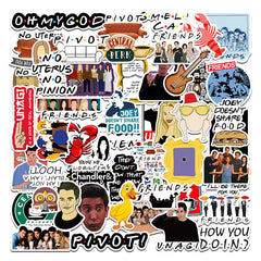 50 Friends Waterproof Stickers