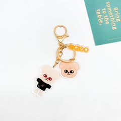 Cartoon Acrylic Double-sided Keychain