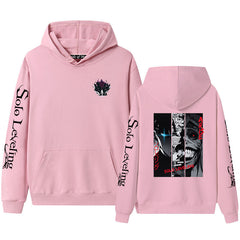Casual Anime Pattern Print Hoodie