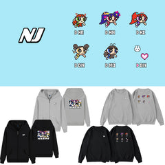NJZ Cartoon Print Hoodie Top